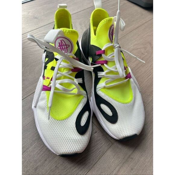 Nike Air Huarache Edge TXT Magenta Yellow Size 9.5 - excellent condition - Picture 1 of 7